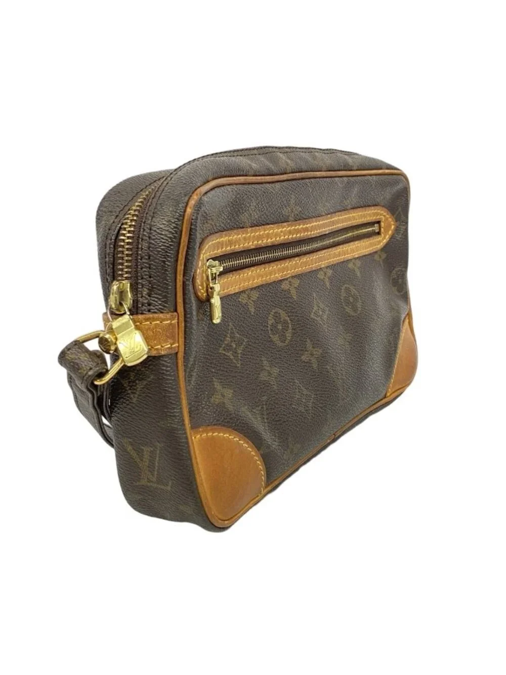 Louis Vuitton Clutch Monogram Marly Dragonne GM Brown